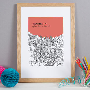 Personalised Portsmouth Print, 5 of 10