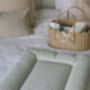 Gingham Sage Comfort Baby Changing Mat, thumbnail 2 of 5