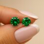 May Birthstone Earrings Gift For Her, thumbnail 3 of 7