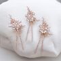 Pink Bridal Hair Pin Set, thumbnail 4 of 4