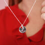 Personalised Rose And Birthstone Necklace, thumbnail 4 of 11
