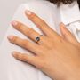 9ct Yellow Gold London Blue And White Topaz Ring, thumbnail 1 of 5