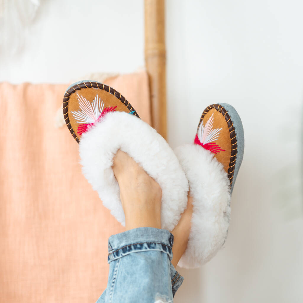 Sen Pink Sheepers Slippers, 1 of 10