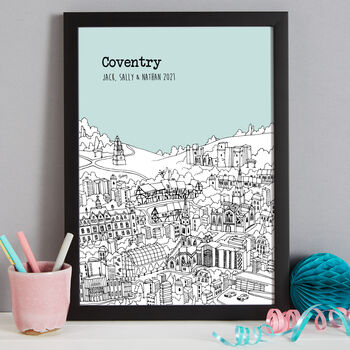 Personalised Coventry Print, 5 of 9