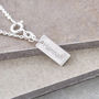 Personalised Sterling Silver And Crystal Cross Necklace, thumbnail 3 of 4