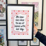 Oh How She Likes To Be Home With Her Dog Dog Lover Print, thumbnail 2 of 2