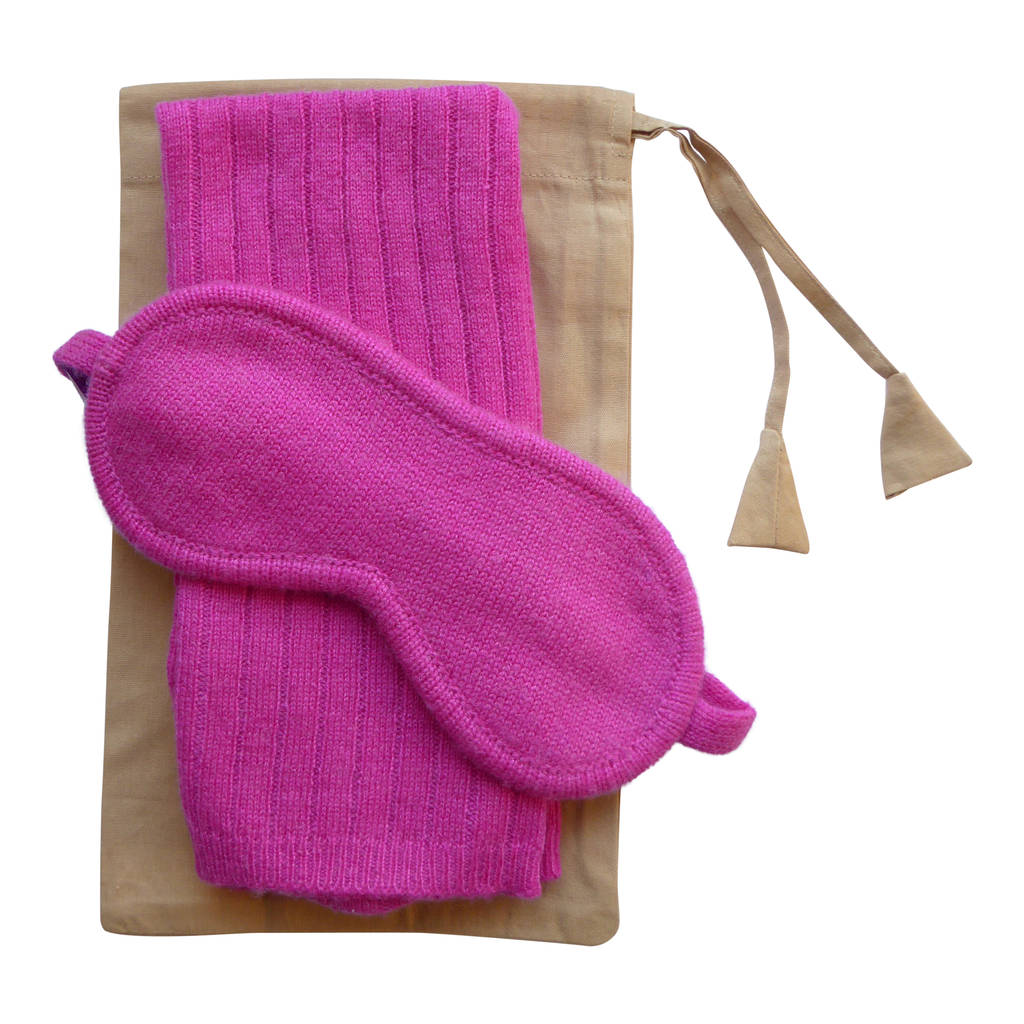 luxury eye mask and sock set by plum & ivory