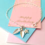 Personalised Holly And Initial Star Bracelet, thumbnail 5 of 12