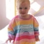 Merry And Bright Kids Rainbow Jumper, thumbnail 4 of 4
