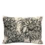 Large Antique White Velvet Poppy Cushion, thumbnail 2 of 6