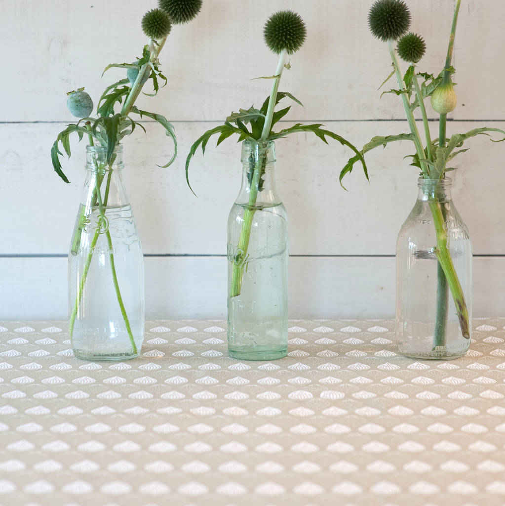 Isabella Stone Wipeable Tablecloth Fabrics By The Metre By Cottage in