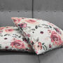 Vintage Pink Rose Themed Soft Cushion Cover, thumbnail 4 of 7