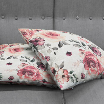 Vintage Pink Rose Themed Soft Cushion Cover, 4 of 7
