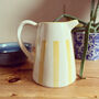Yellow And White Striped Jug, thumbnail 1 of 3