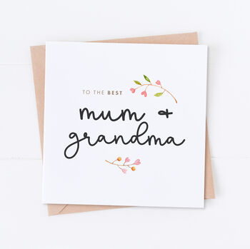 Mum And Nanny Mother's Day Card, 10 of 10