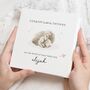 Personalised New Baby Boy Sheep Congratulations Card, thumbnail 1 of 7