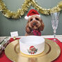 Personalised Dog Pet Ceramic Christmas Dinner Bowl, thumbnail 2 of 9