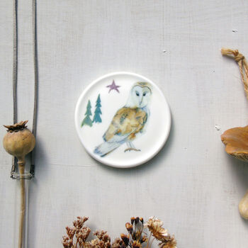 Barn Owl Decorative Mini Wall Plate, 2 of 7