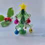 Handmade Tiny Glass Tree With Multicoloured Baubles, thumbnail 7 of 8