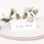 Wedding Place Cards Floral Pink Lilies, thumbnail 3 of 5