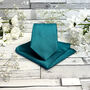 Blue Teal Wedding Tie Set, thumbnail 2 of 10