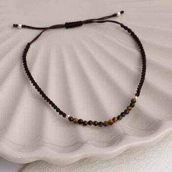 Sterling Silver Gemstone Friendship Bracelet, 8 of 11