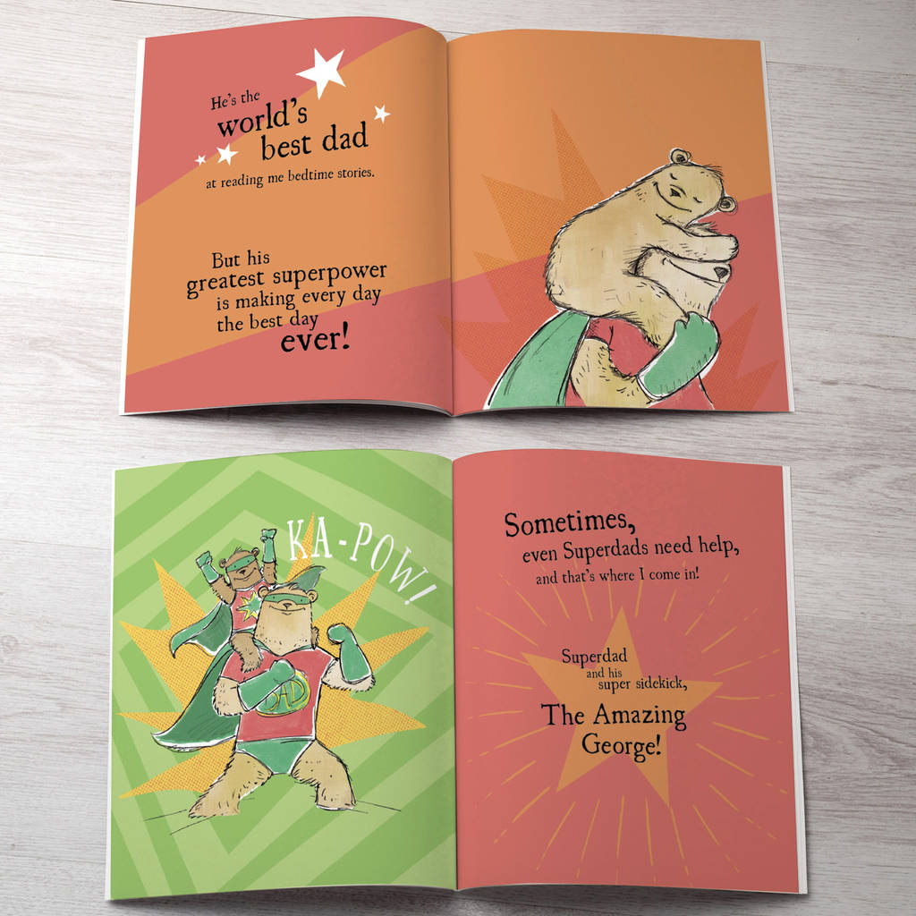 Personalised Dads Superhero Book By Letterfest 3448