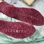 Embroidered Chenille Personalised Socks, thumbnail 2 of 6