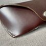 Personalised Dark Brown Leather Sunglasses Case, thumbnail 5 of 10