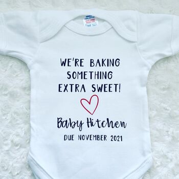 Baby Announcement | We're Baking Something Extra Sweet, 7 of 8