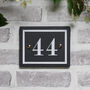 Engraved Slate House Number With Border, Style Options, thumbnail 1 of 4