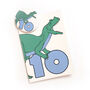 Number 10 Dinosaur Card And Badge Set, thumbnail 1 of 4