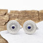 Personalised Sterling Silver And Lapis Cufflinks, thumbnail 2 of 5