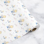 New Baby Boys Blue Wrapping Paper, Roll Or Folded, thumbnail 2 of 4