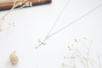 Sterling Silver Cross Necklace, 5 of 8