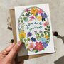 Whimsical Floral Garden Ready To Write Invitations, thumbnail 1 of 7