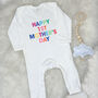 Happy 1st Mother's Day Bright Babygrow, thumbnail 2 of 3
