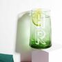Personalised Bright Green 100% Recycled Glass Tumbler, thumbnail 2 of 4