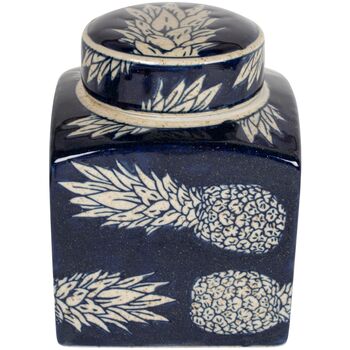 Indigo Pineapple Tea Jar, 3 of 4