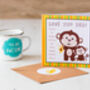 Personalised Dad Father's Day Monkey Card, thumbnail 1 of 2