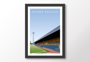Oxford United Manor Ground London Road Stand Poster, 8 of 8