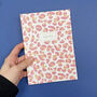 Pink Leopard Print Notebook, thumbnail 2 of 7