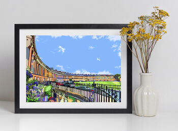 The Royal Crescent, Bath Illustration Art Print, 3 of 3