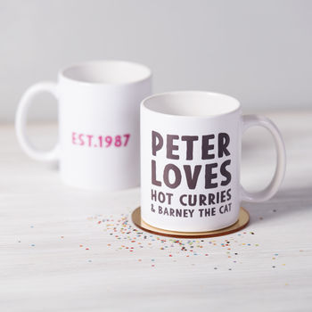 Personalised Loves Mug, 2 of 5