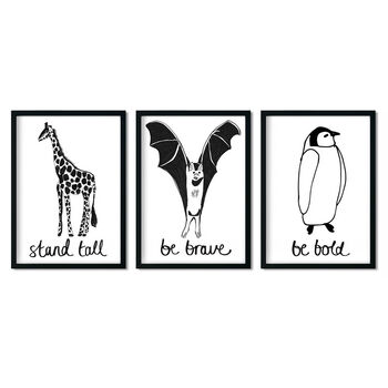 Be Bold Penguin Print, 3 of 4