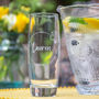 Personalised Birth Flower Hi Ball Glass Tumbler, thumbnail 2 of 10