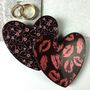 Dark Chocolate Hearts With Hearts And Kisses, thumbnail 1 of 4