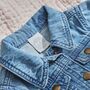 Personalised Red Fruit Denim Jacket, thumbnail 2 of 4