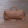 Leather Boot Gym Weekend Bag, thumbnail 2 of 12