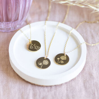 Personalised Birth Flower Necklace, 4 of 12
